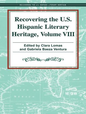 cover image of Recovering the U. S. Hispanic Literary Heritage, Volume VIII